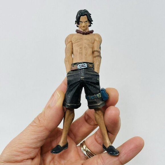 One Piece Portgas Ace Figure Model Toy Man Display Stand Anime Series Japanese - Picture 1 of 12